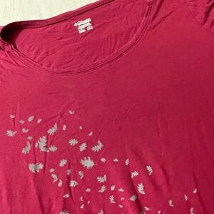 Columbia Womens Size Large T Shirt Large Pink Short Sleeve Graphic‎ Tee Casual